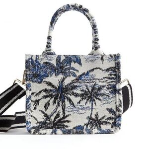 H&M mini jacquard patterned tote bag BRAND NEW